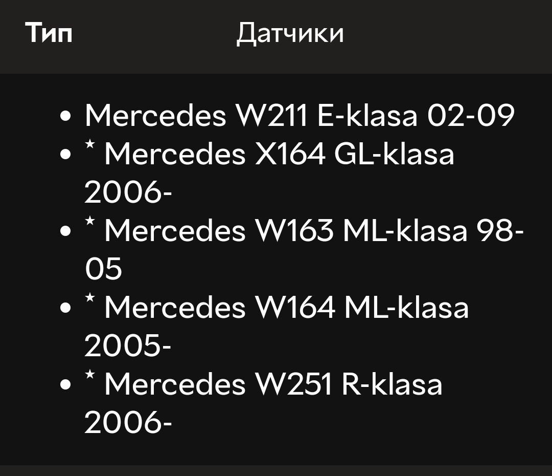 Продам парктроники Mercedes ML 350 Новые