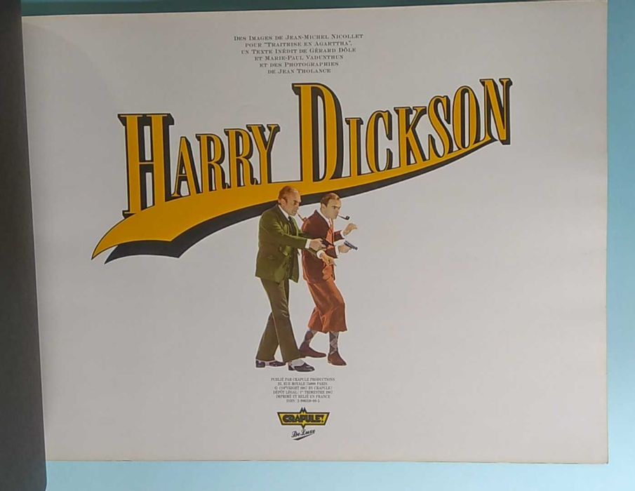 Harry Dickson - Álbum formato gigante, Ed. Crapule 1987 capa dura