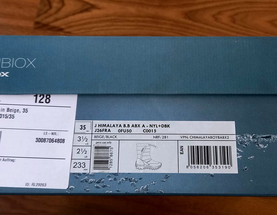 Buty Zimowe Śniegowce Geox Himalaya roz 35