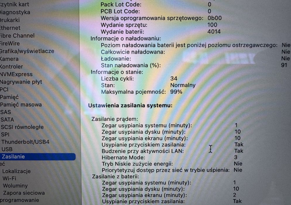 MacBook PRO A2485 M1 16GB 512GB 34 cykle NOWY caly zestaw