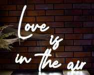 Napis neonowy, wesele, ślub, ledon, neon led, love is in the air