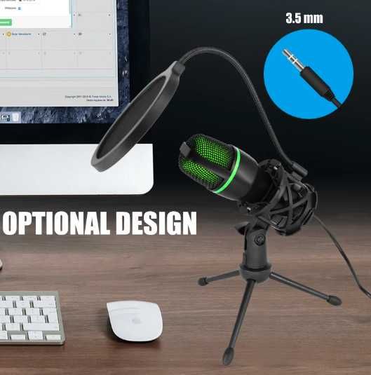 Професійний USB-конденсаторний мікрофон для ПК-ноутбука Потокове