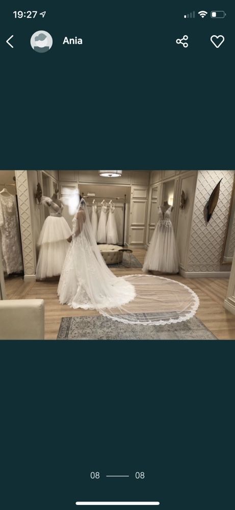 NOWA suknia ślubna Pronovias Elcira z koronką luksusowa princess