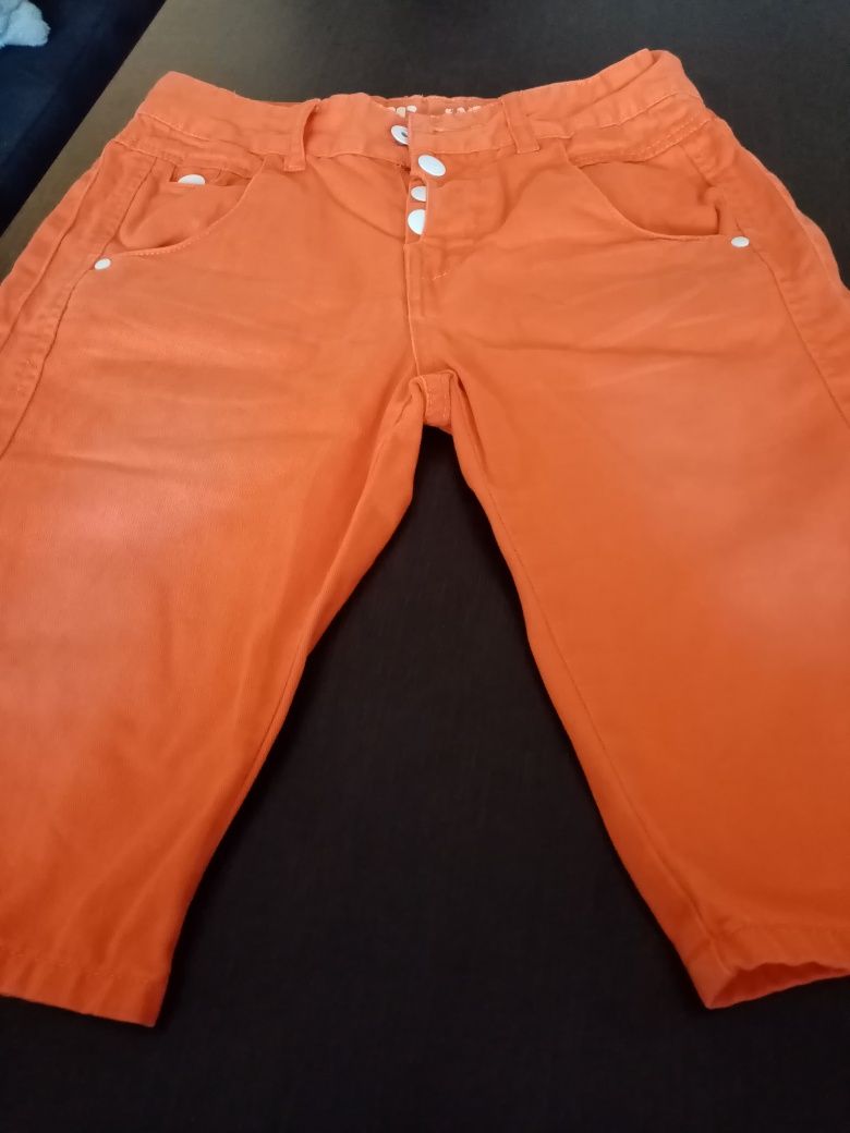 Krótkie spodenki chłopięce jeans 152
