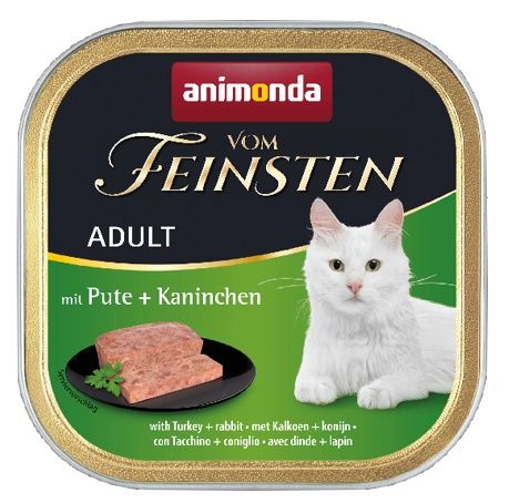 Karma dla kota bez sztucznych dodatków - Animonda Indyk i Królik 100g