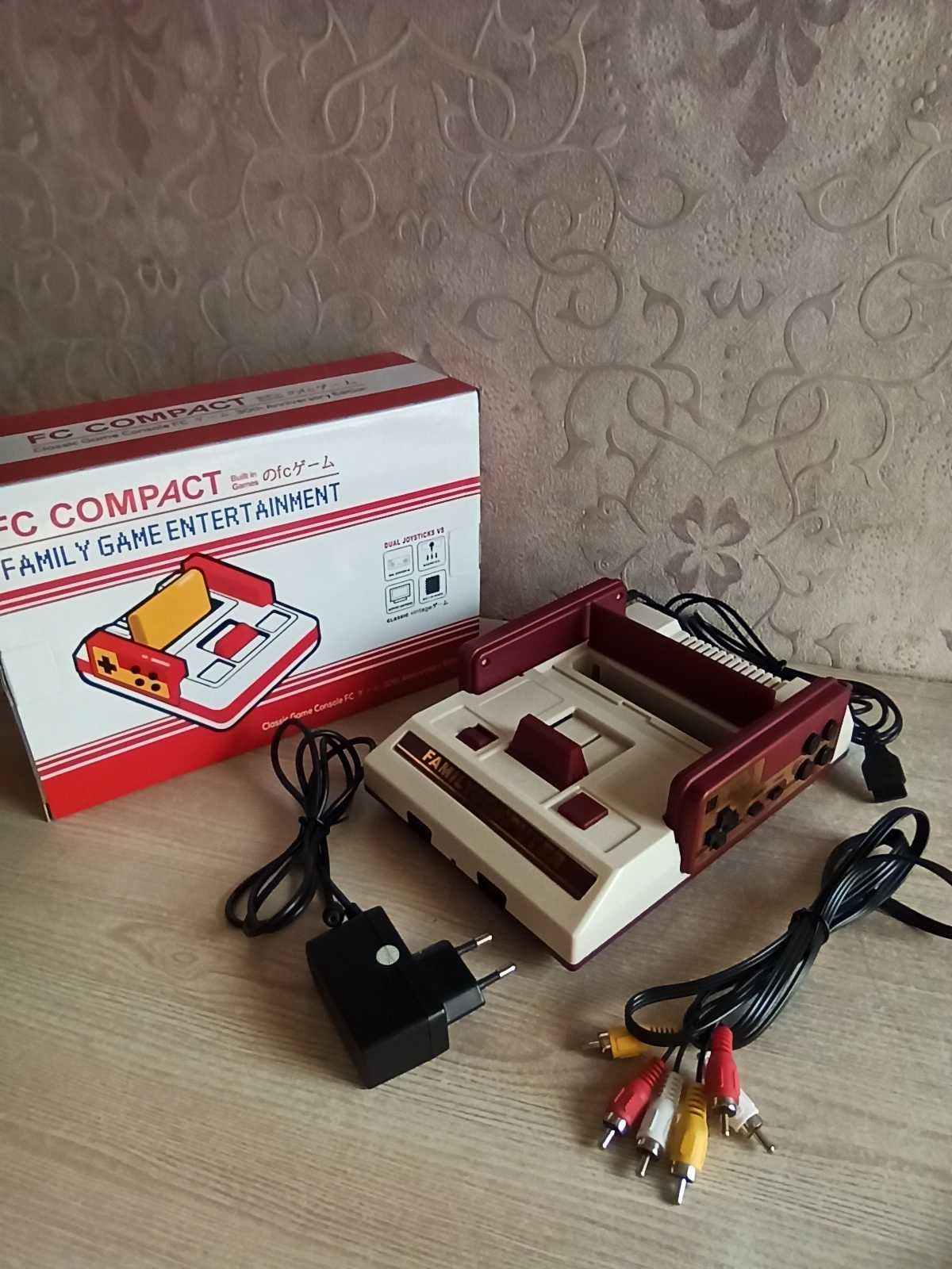 НОВА Ігрова приставка DENDY/ вінтажна ретро консоль 8 bit/ 2000 ігор