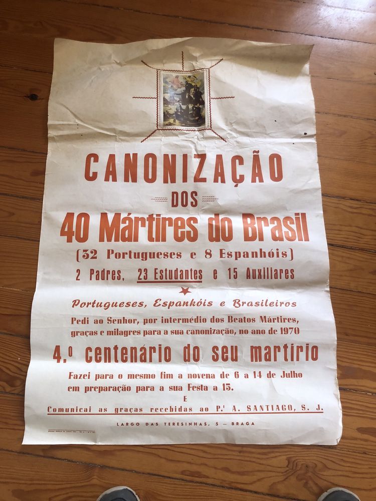 Poster grande canonizacao dos martires do Brasil