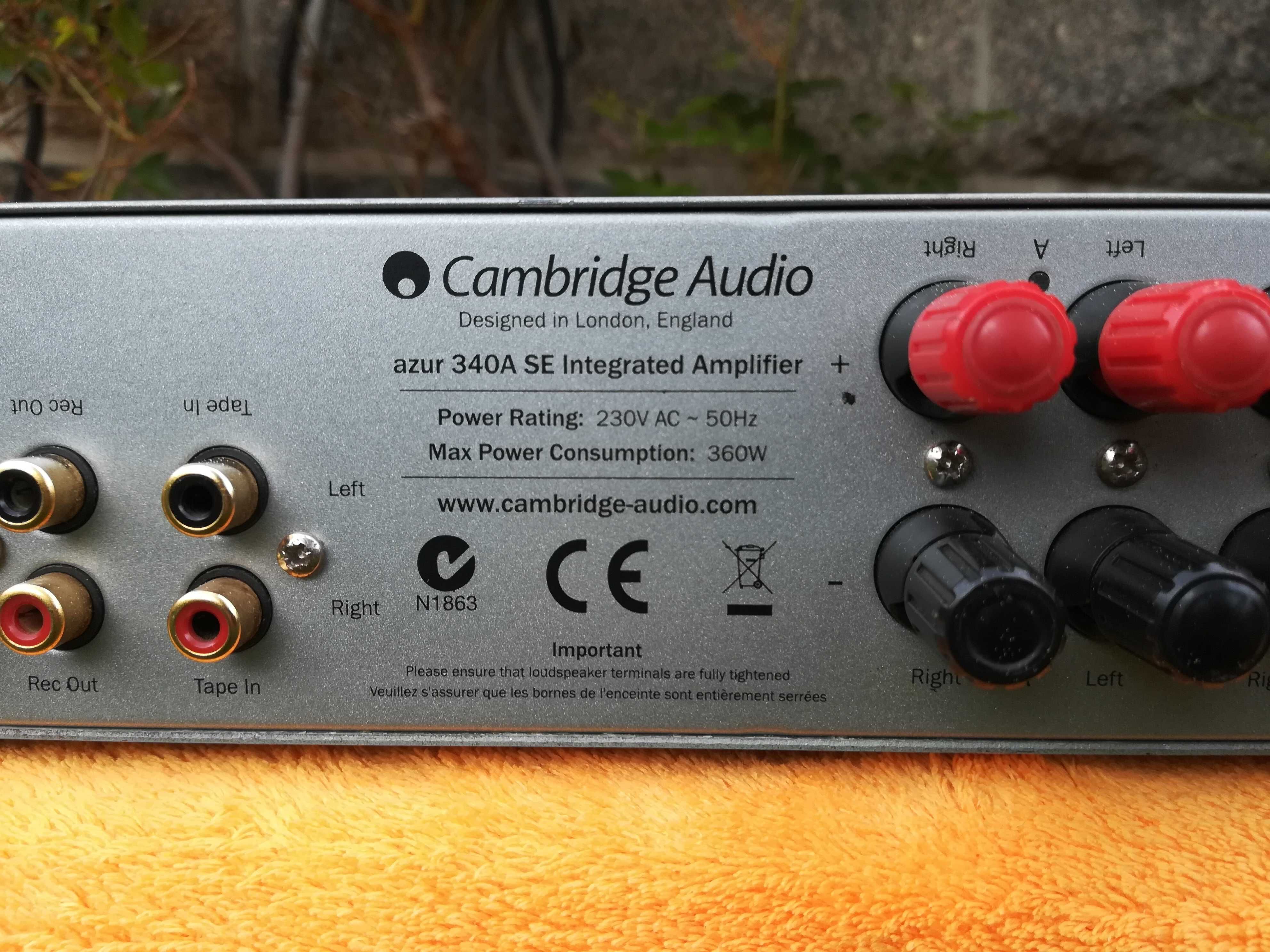Cambridge Audio Azur 340A - Zintegrowany Wzmacniacz Stereofoniczny