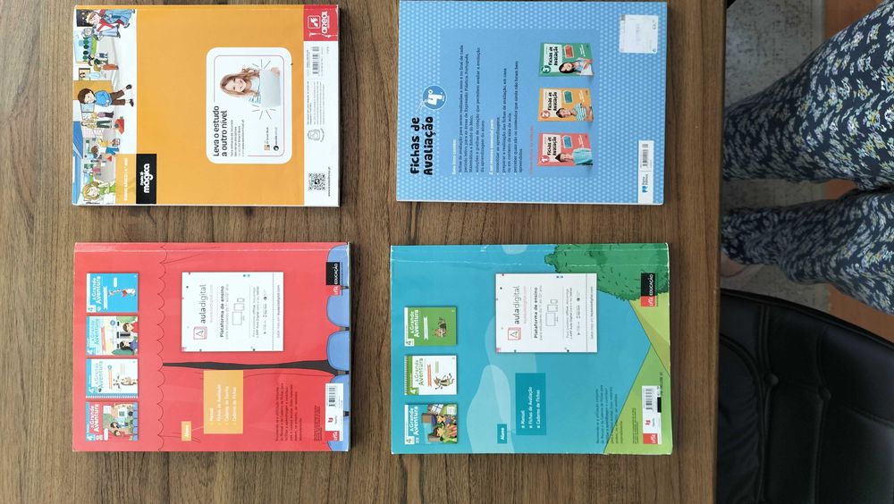 manuais 4º ano +  fichas de avaliação