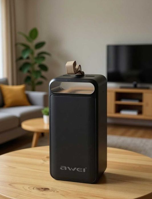 Павербанк потужний 100000 mаh з ліхтарем швидка зарядка