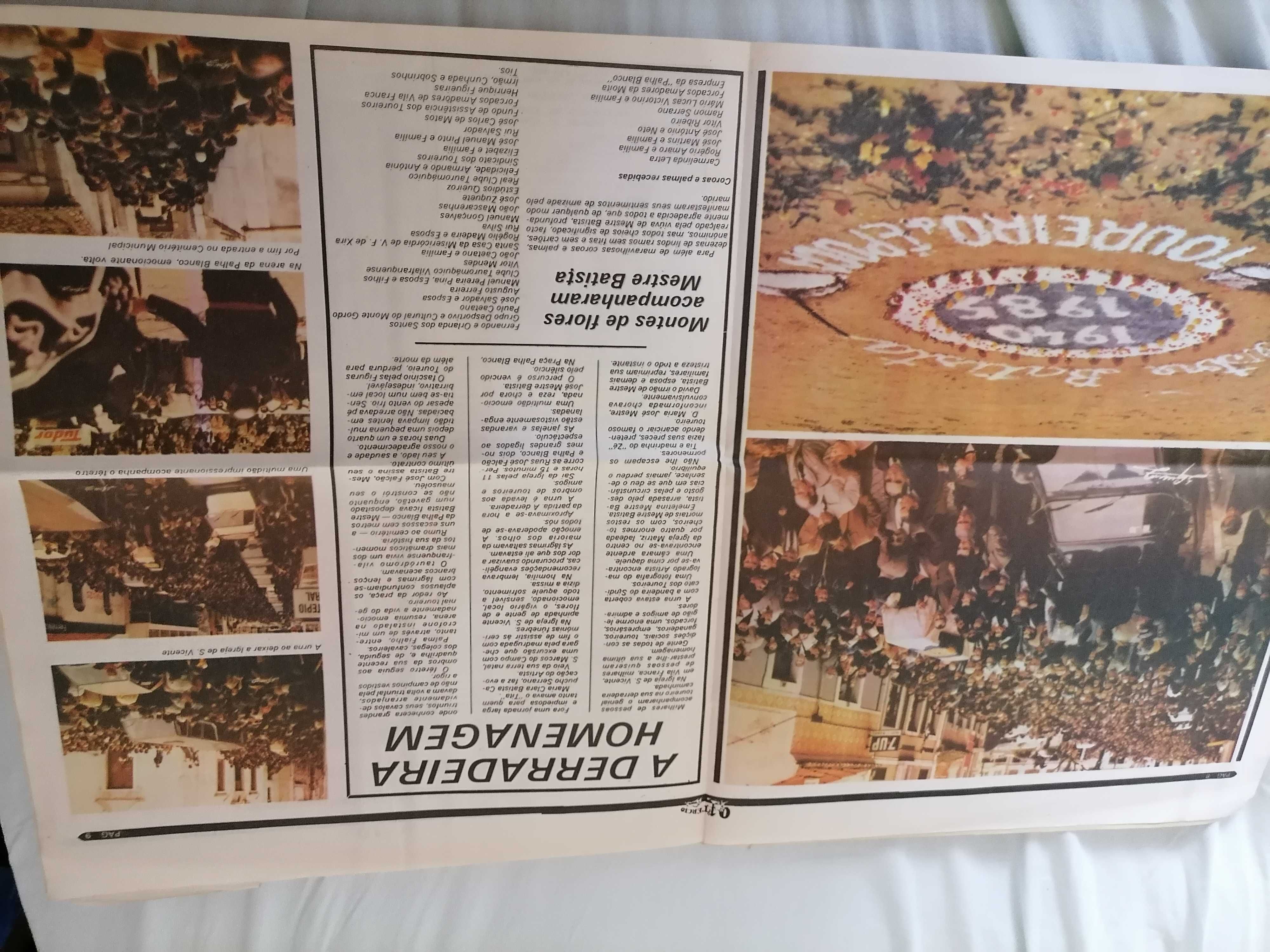 Tauromaquia O 1º Tércio Número Especial O ADEUS a MESTRE BATISTA 1985