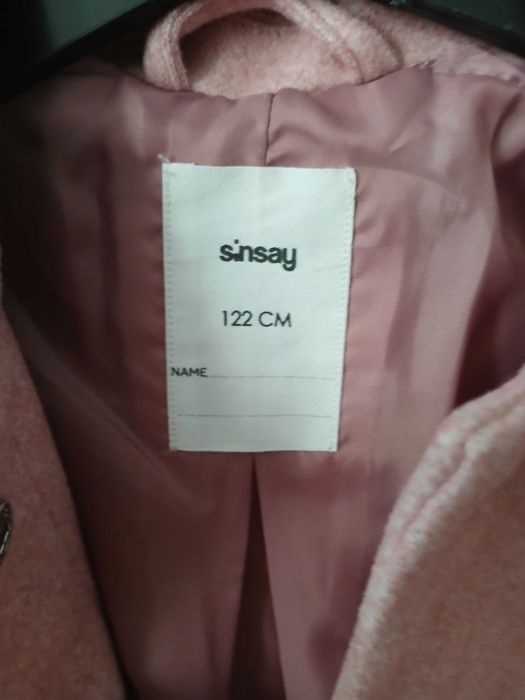 Płaszczyk dziewczęcy sinsay r. 12w-128