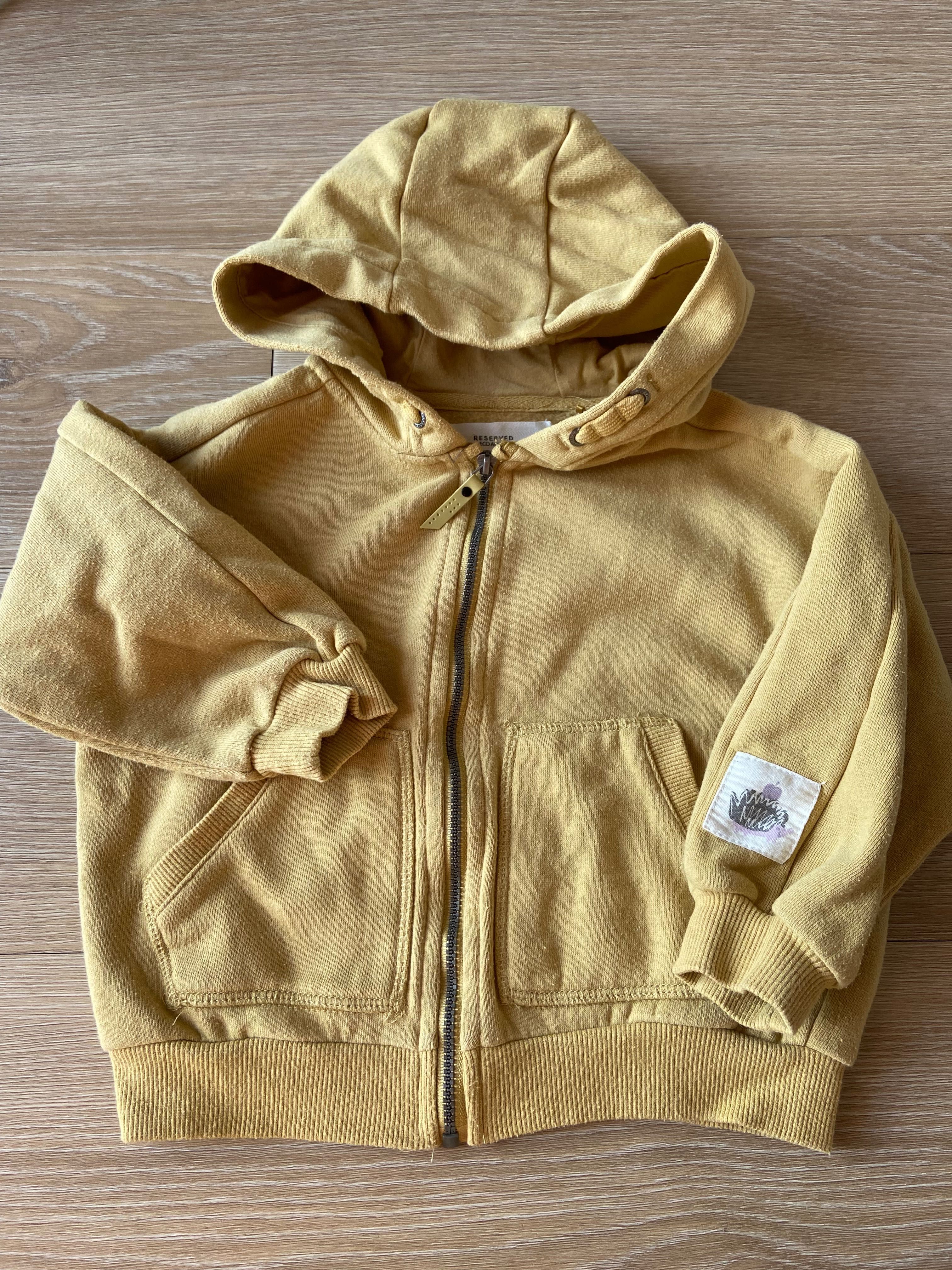 Bluza Reserved 86 92 98 musztardowa chłopięca