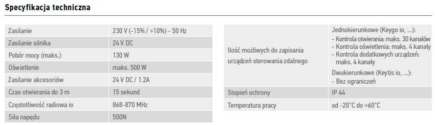 Somfy Elixo io napęd do bramy przesuwnej