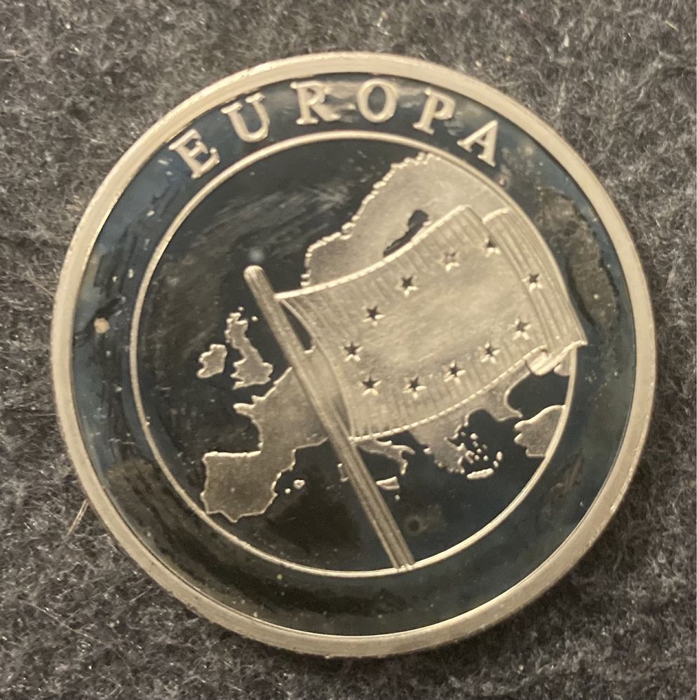 Medal, moneta okolicznościowy Europa 1998 flaga