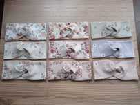 opaska na uszy, przeplatana, kwiatuszki, Handmade