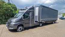 Iveco NPS Daily 50c21,  zestaw ciągnik + naczepa z plandeką i windą!