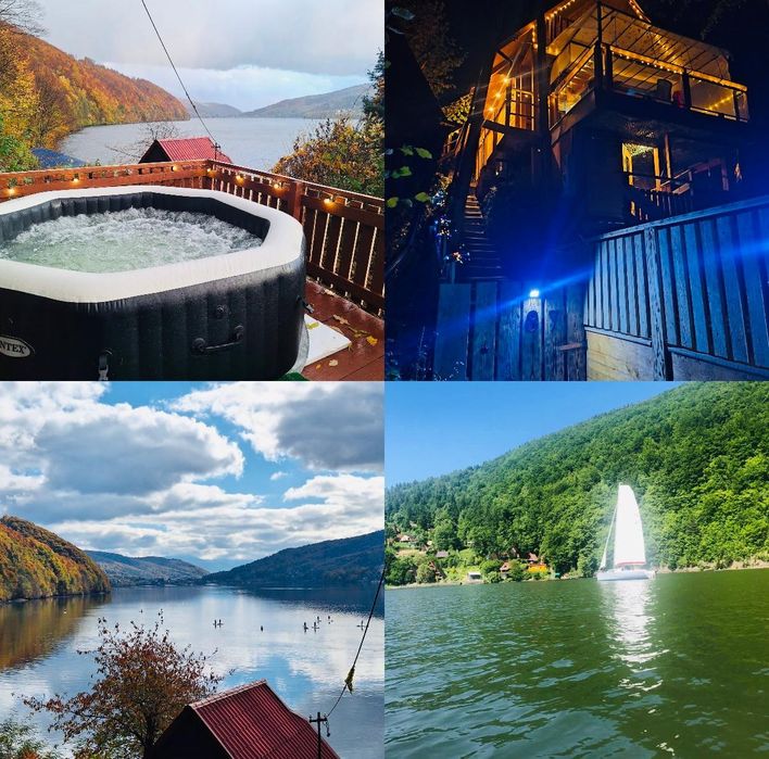 Nowe Domki nad Jeziorem w Górach 50 m do wody z jacuzzi