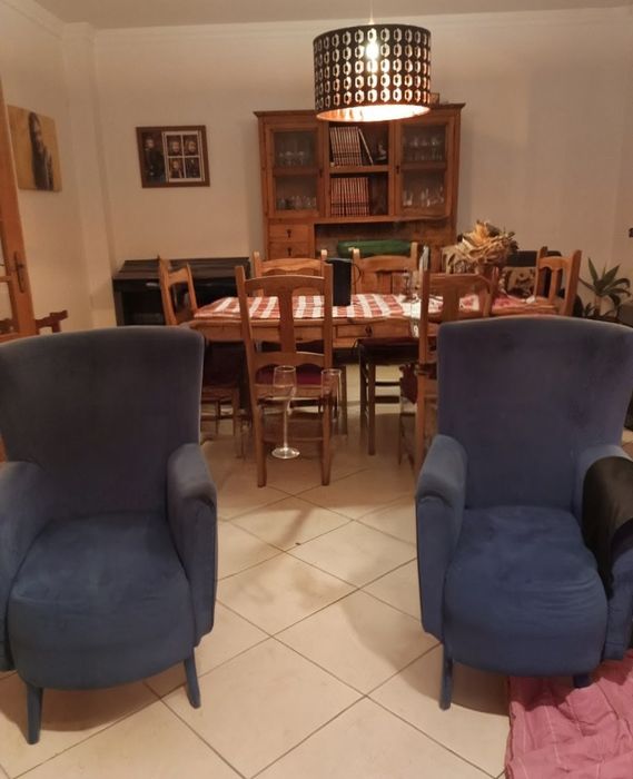 Sala completa móveis rústicos