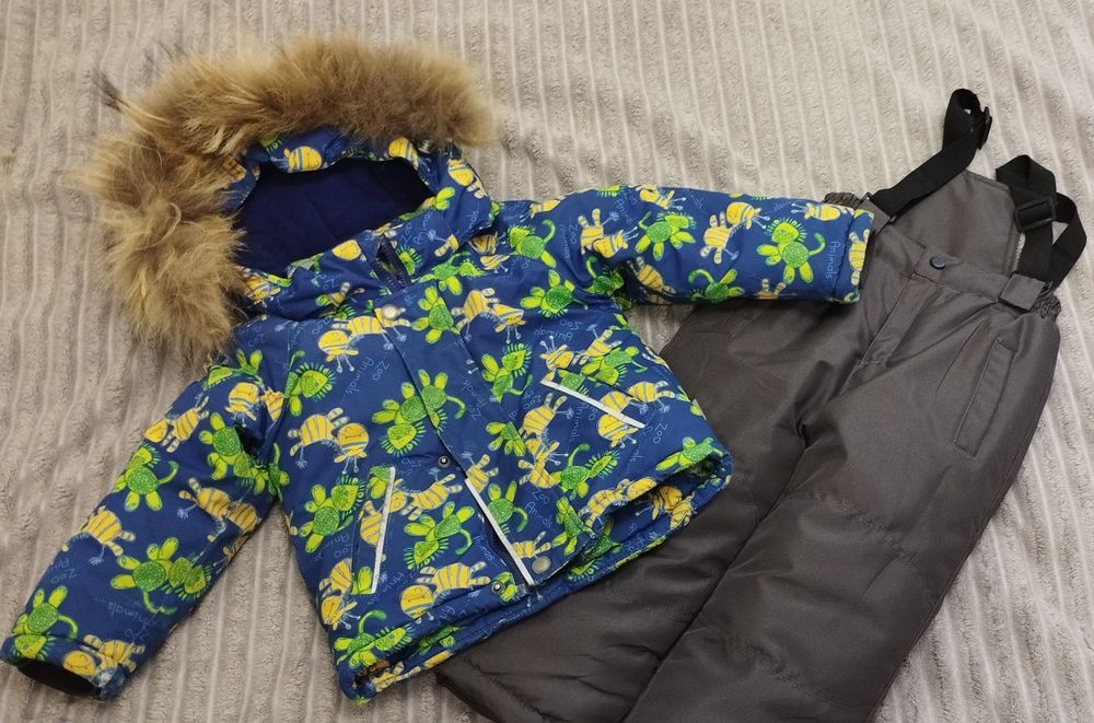 Детский зимний костюм на мальчика 2-3 года