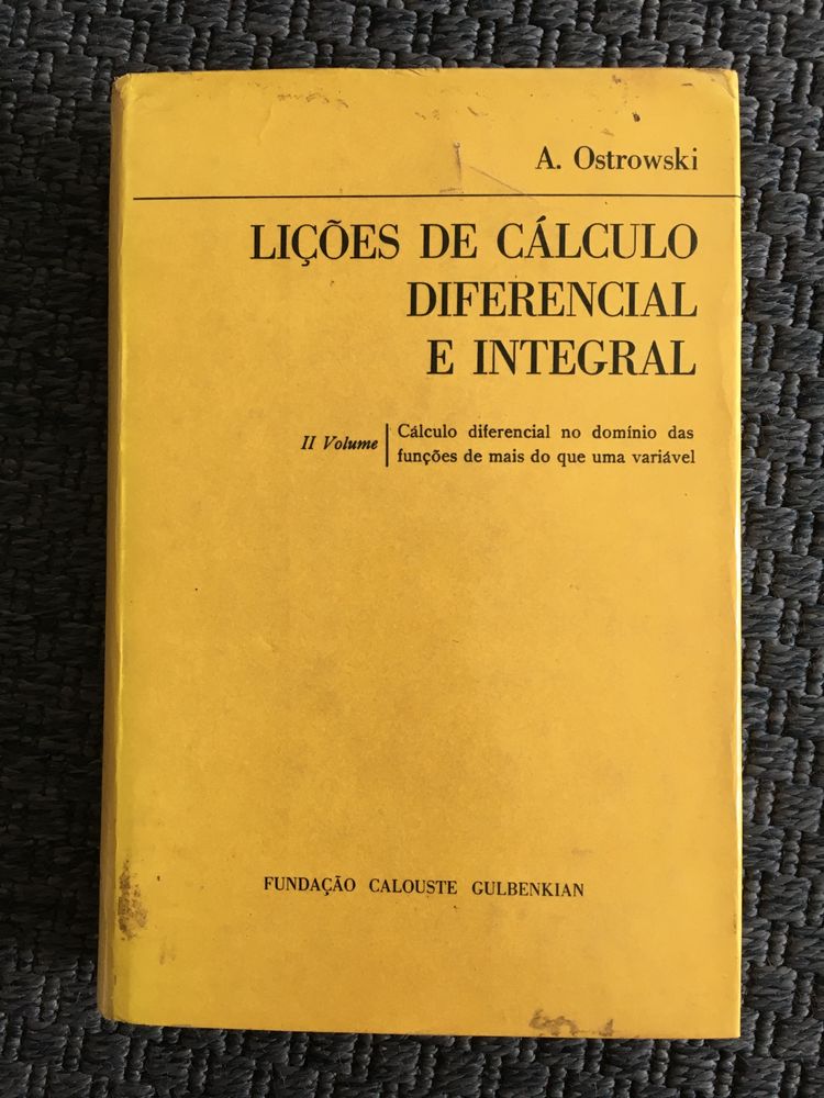 Lições de Cálculo Diferencial e Integral - A. Ostrowski