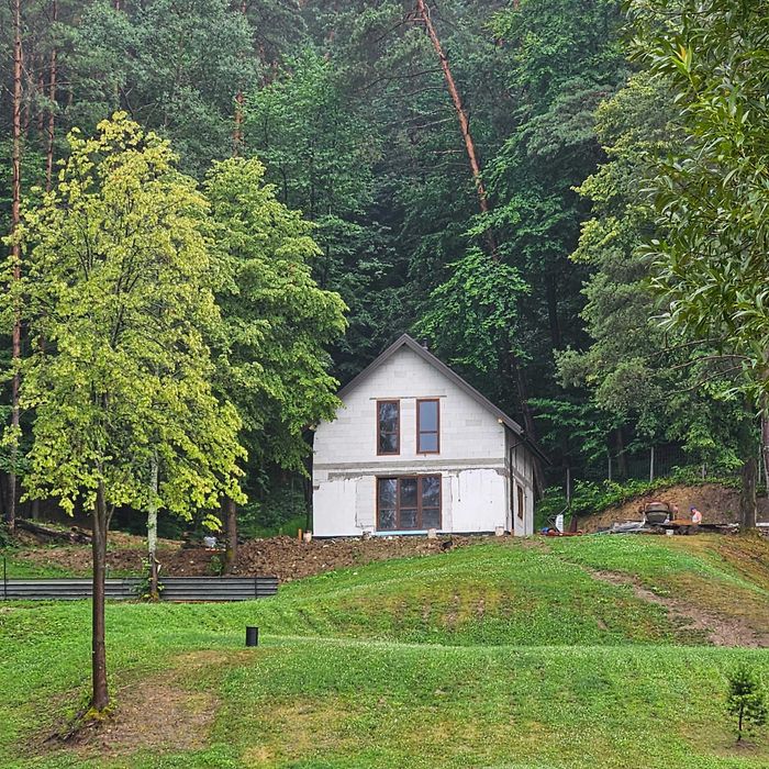 Domek Sylwester Wędkarstwo samodzielny widok Bieszczady noclegi rzeka