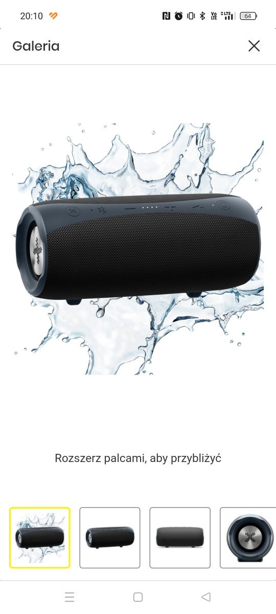 Głośnik mobilny XMUSIC BTS850K Radio FM Czarny
