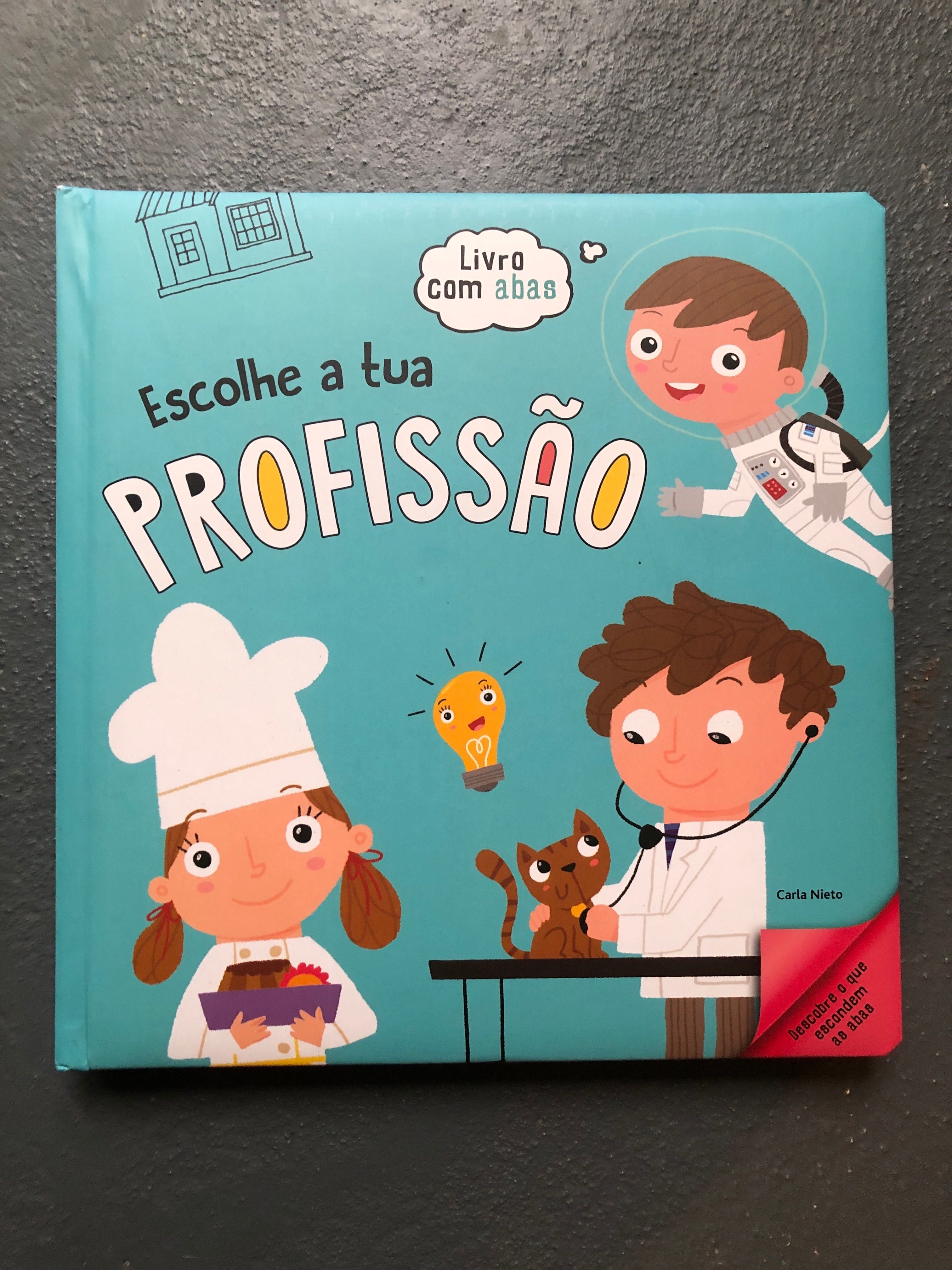 Livro com janelas ‘escolhe a tua profissão’