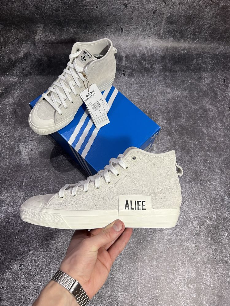 Круті замшеві кеди  Adidas nizza hi alife 42-26,5 ; 40-25 см