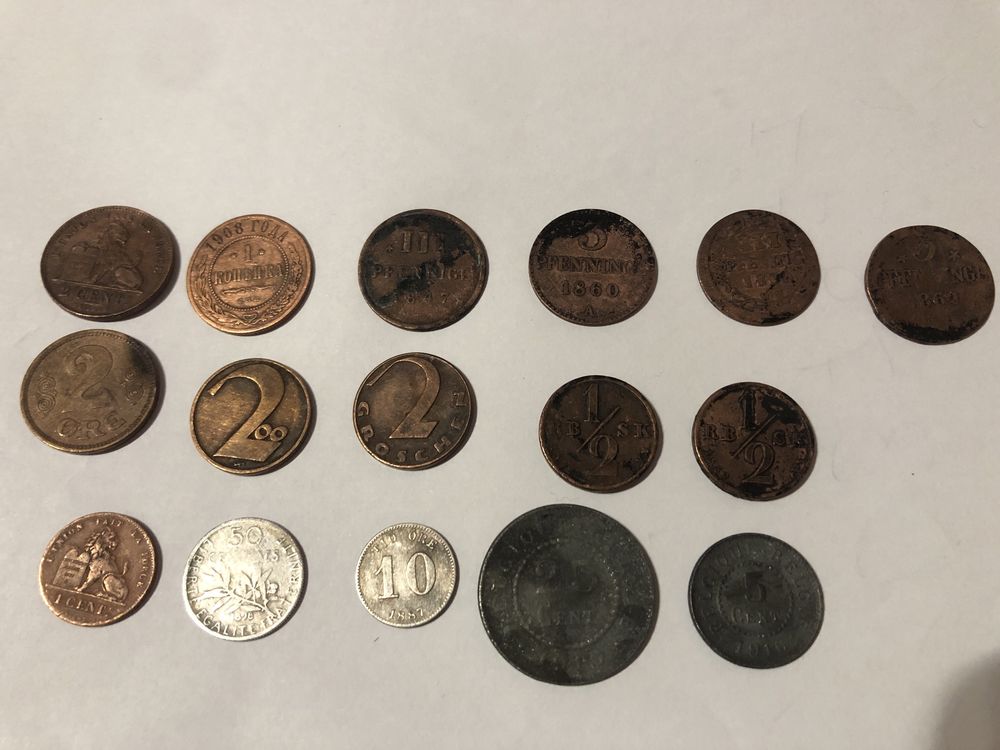 Продам монети Європа 1820-1890р.