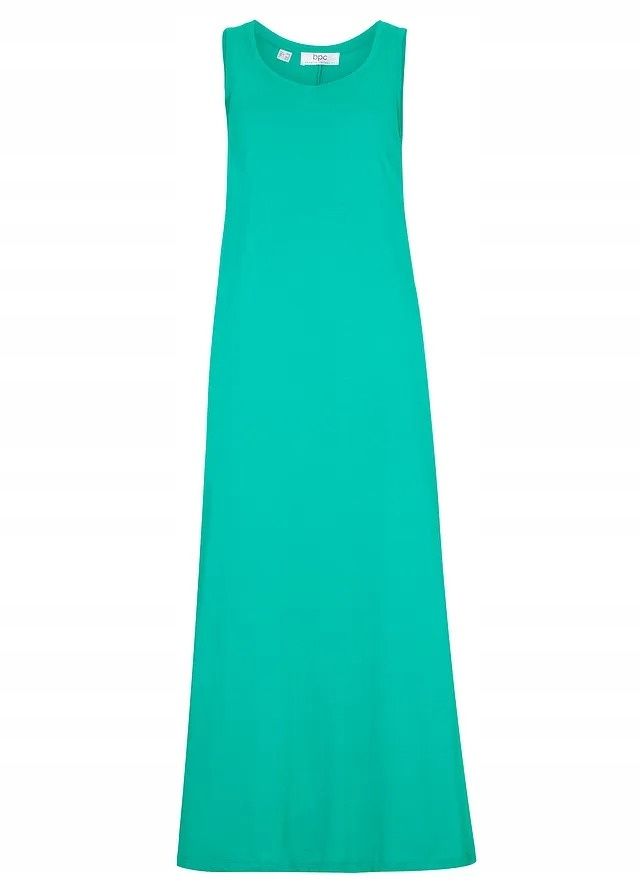 B.P.C sukienka zielona maxi bawełniana 48/50.