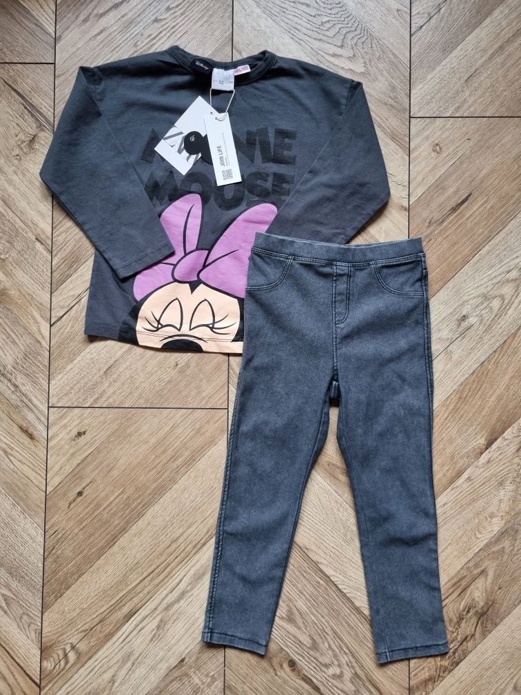 Zestaw paka ubranek dla dziewczynki Zara h&m 104