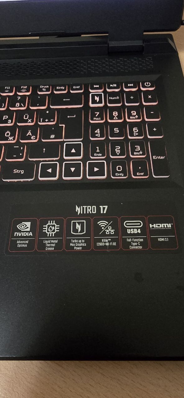 Acer Nitro 17" (RTX 4070)