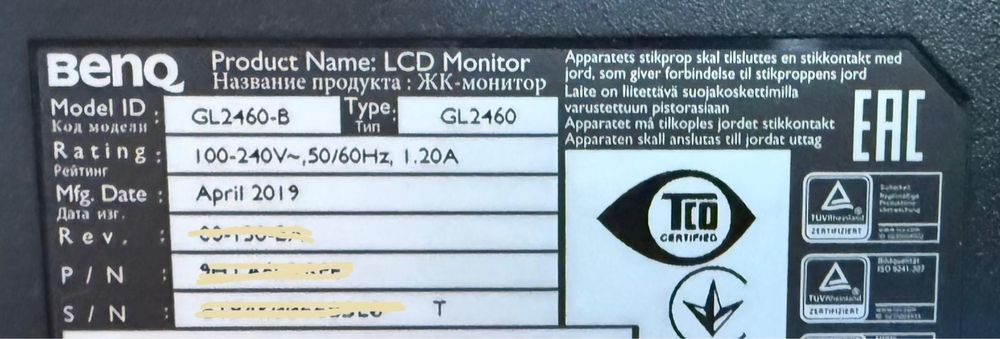 Monitor Benq full hd 24”