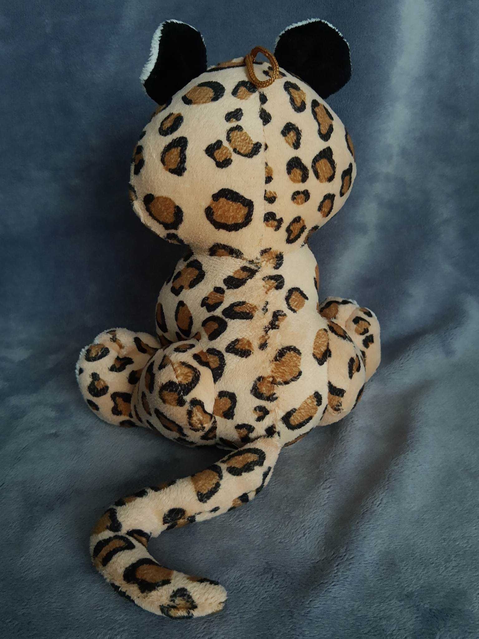 Maskotka pluszowy lew gepard z dużymi oczami kot 21cm śliczny pluszak