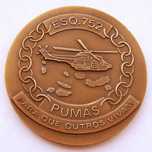 Medalha de Bronze Força Aérea Portuguesa Comando Açores Esq 752 Pumas