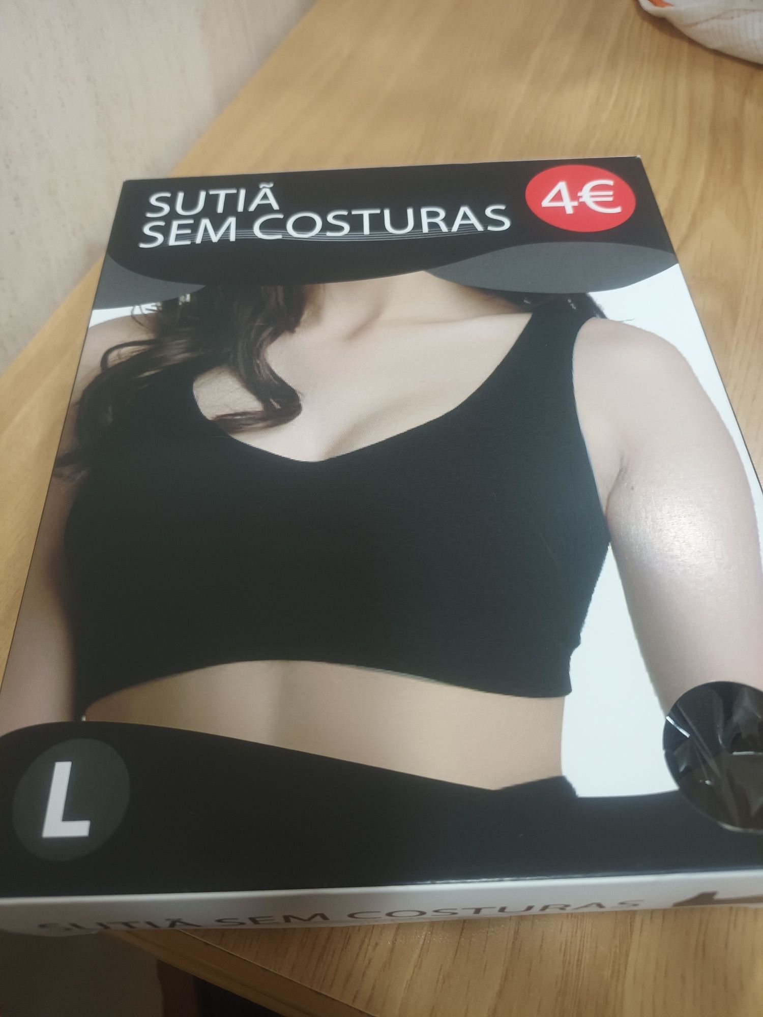 Sutiã sem costuras preto