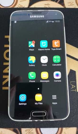 Smartfon, Telefon Samsung Galaxy S5 SM-G900F + szkło, etui, akcesoria