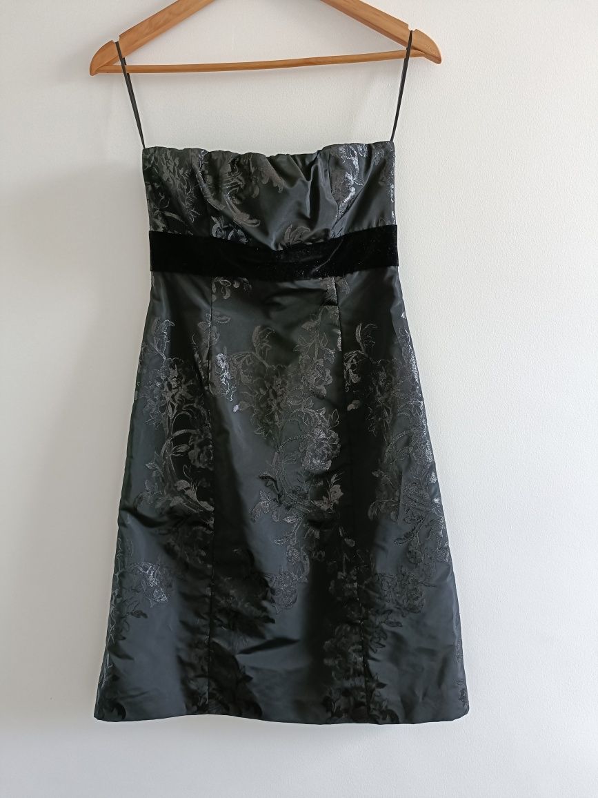 Vestido cai-cai preto Lanidor