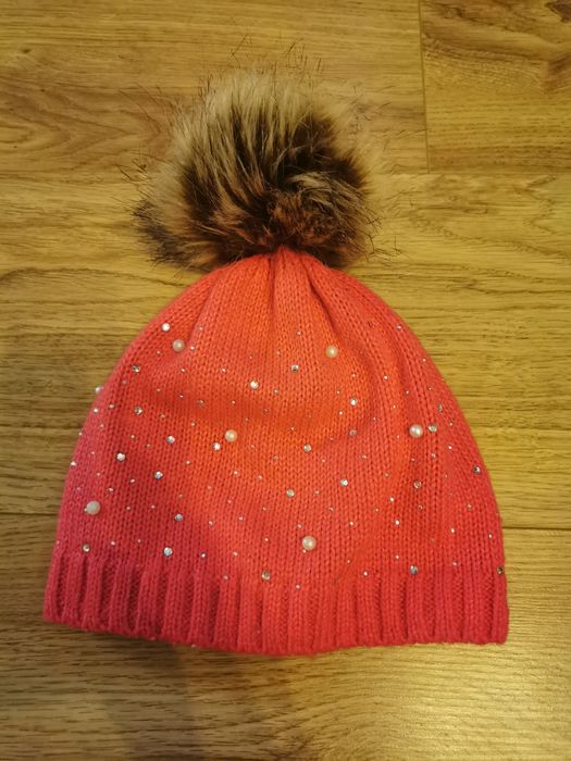 Czapka zimowa dziewczynka. Rozmiar 48-50