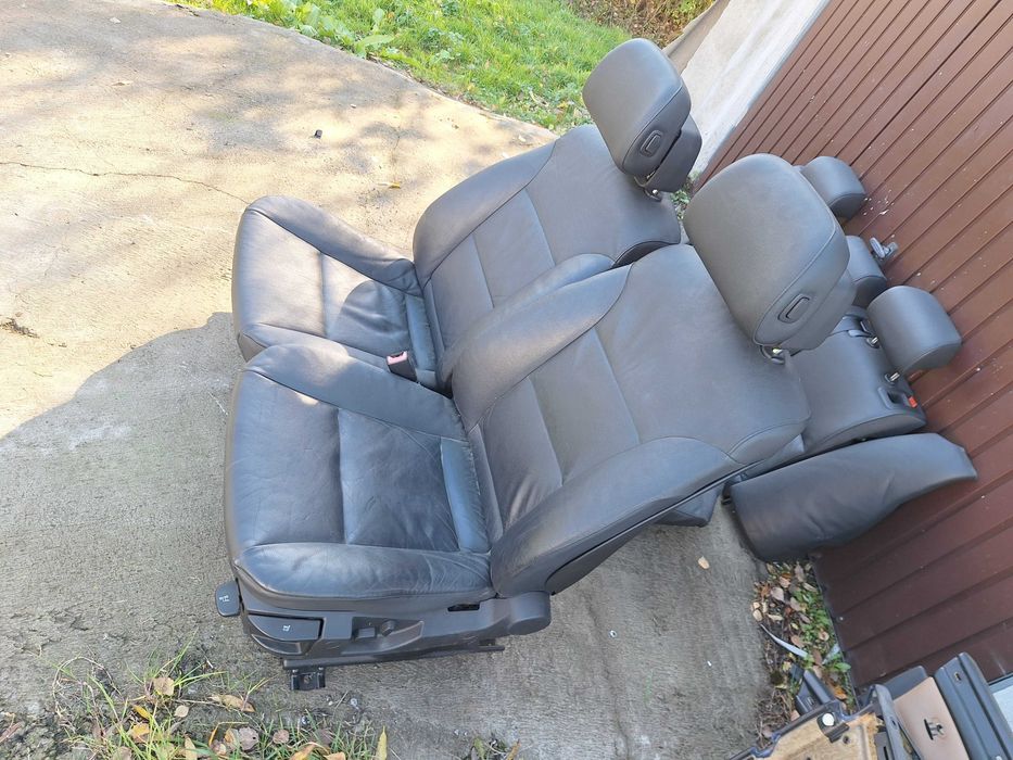 Fotele BMW E61 skóra grzane