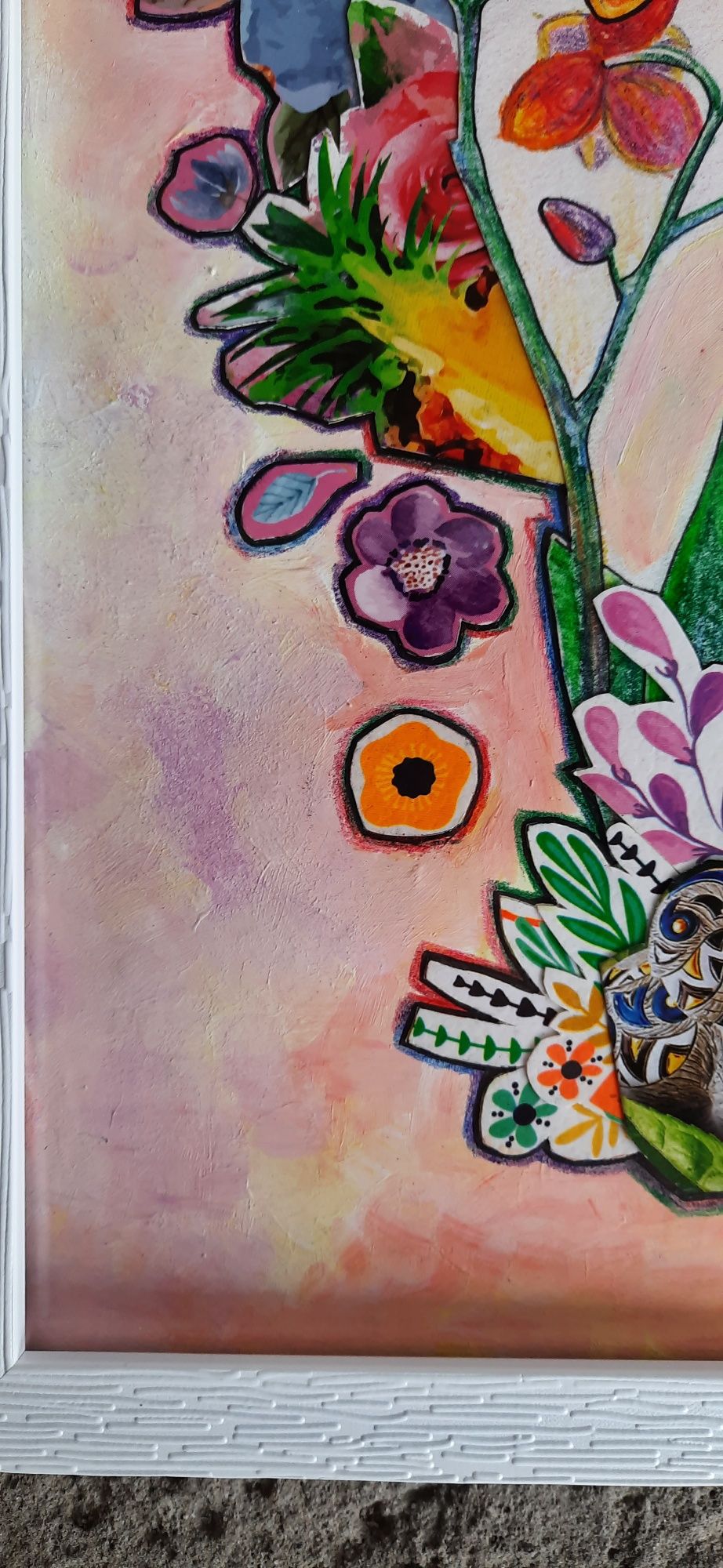 Картина, живопись, mixedmedia,  цветы