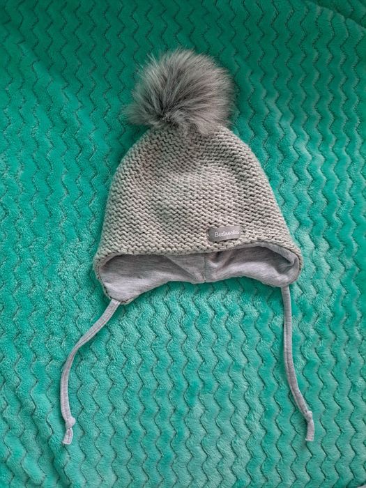 Pilotka / czapka z wełny merino rozm. 62