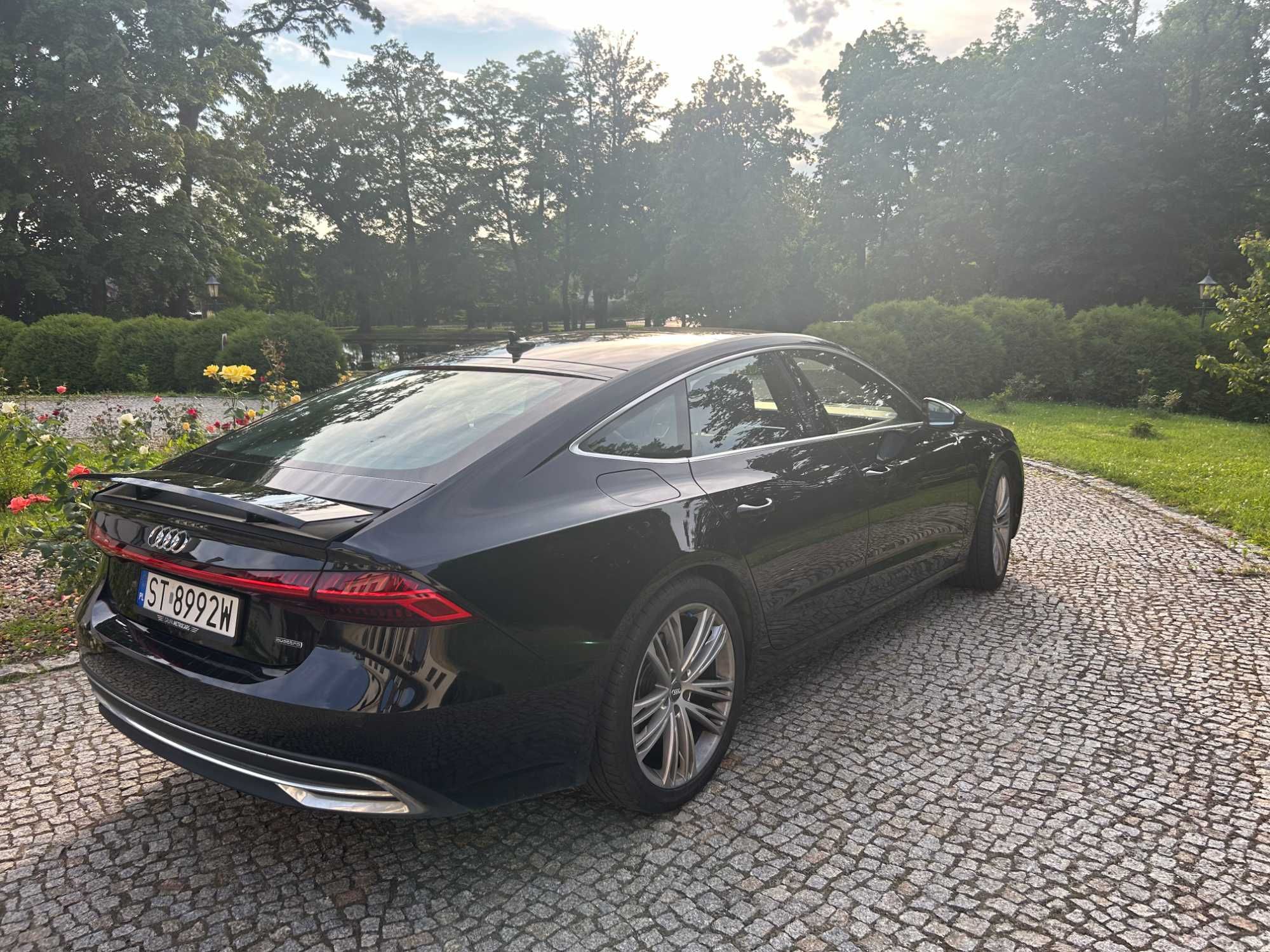 AUDI A7 PREMIUM do ślubu samochód czarne auto na ślub wesele