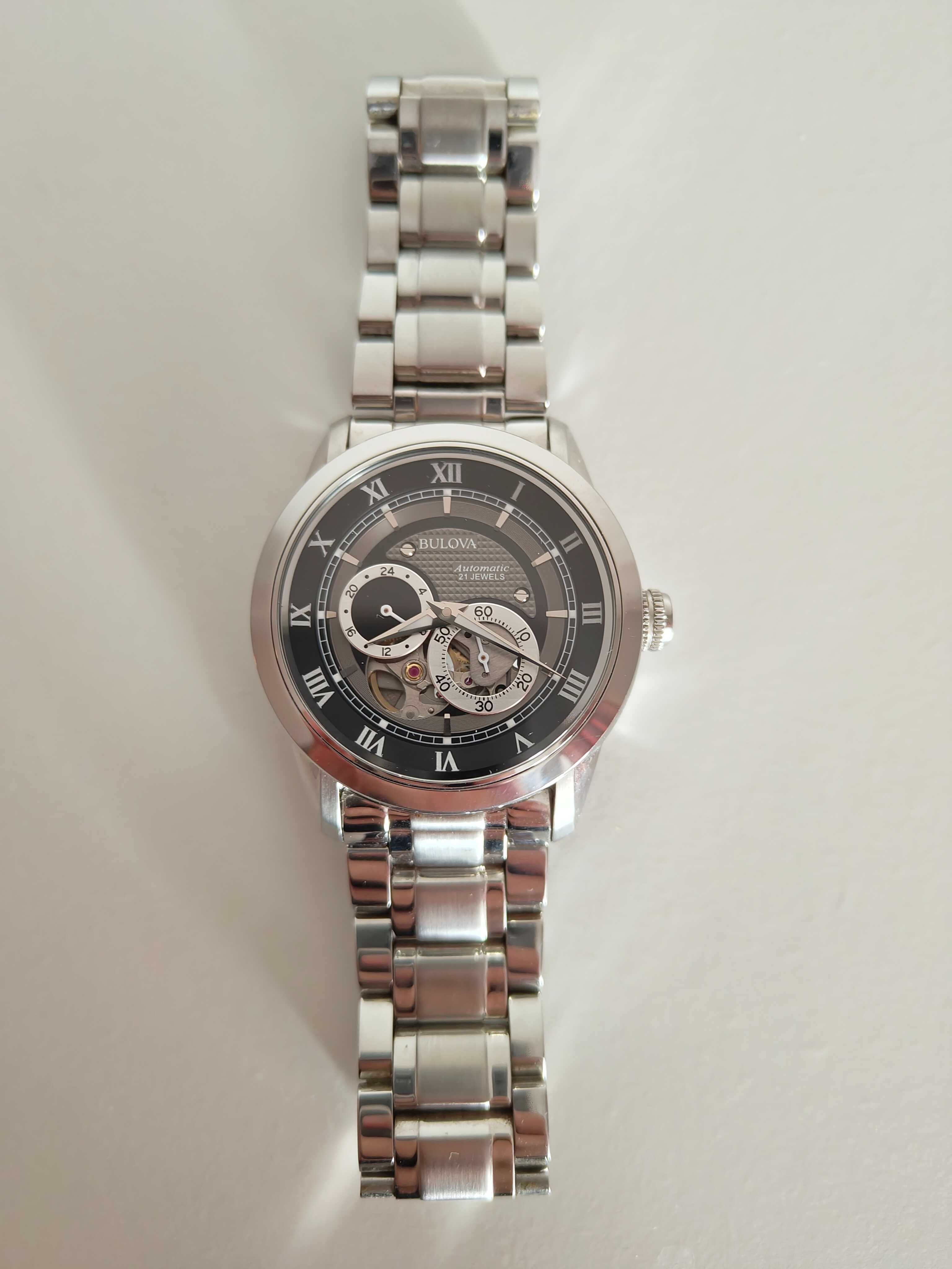Zegarek Bulova Wilton Skeleton 96A119 - jak nowy