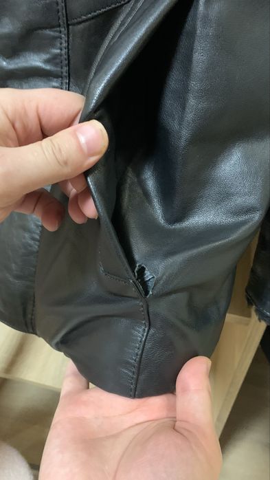 Чоловіча кожана дублянка