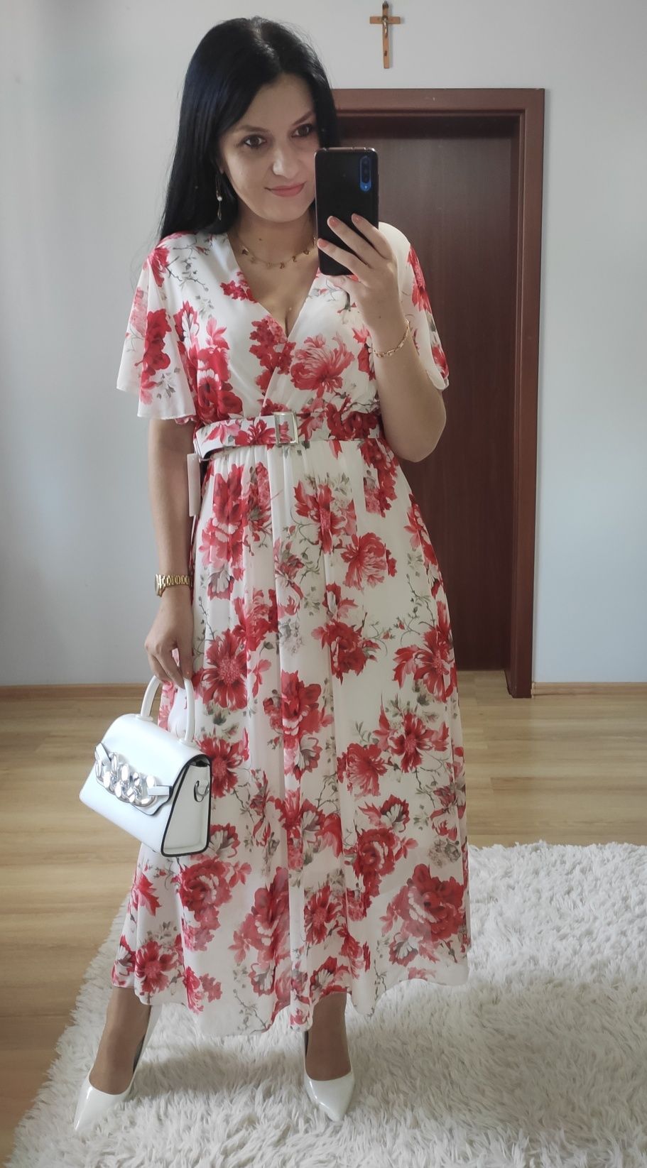 Sukienka długa maxi wesele impreza chrzciny