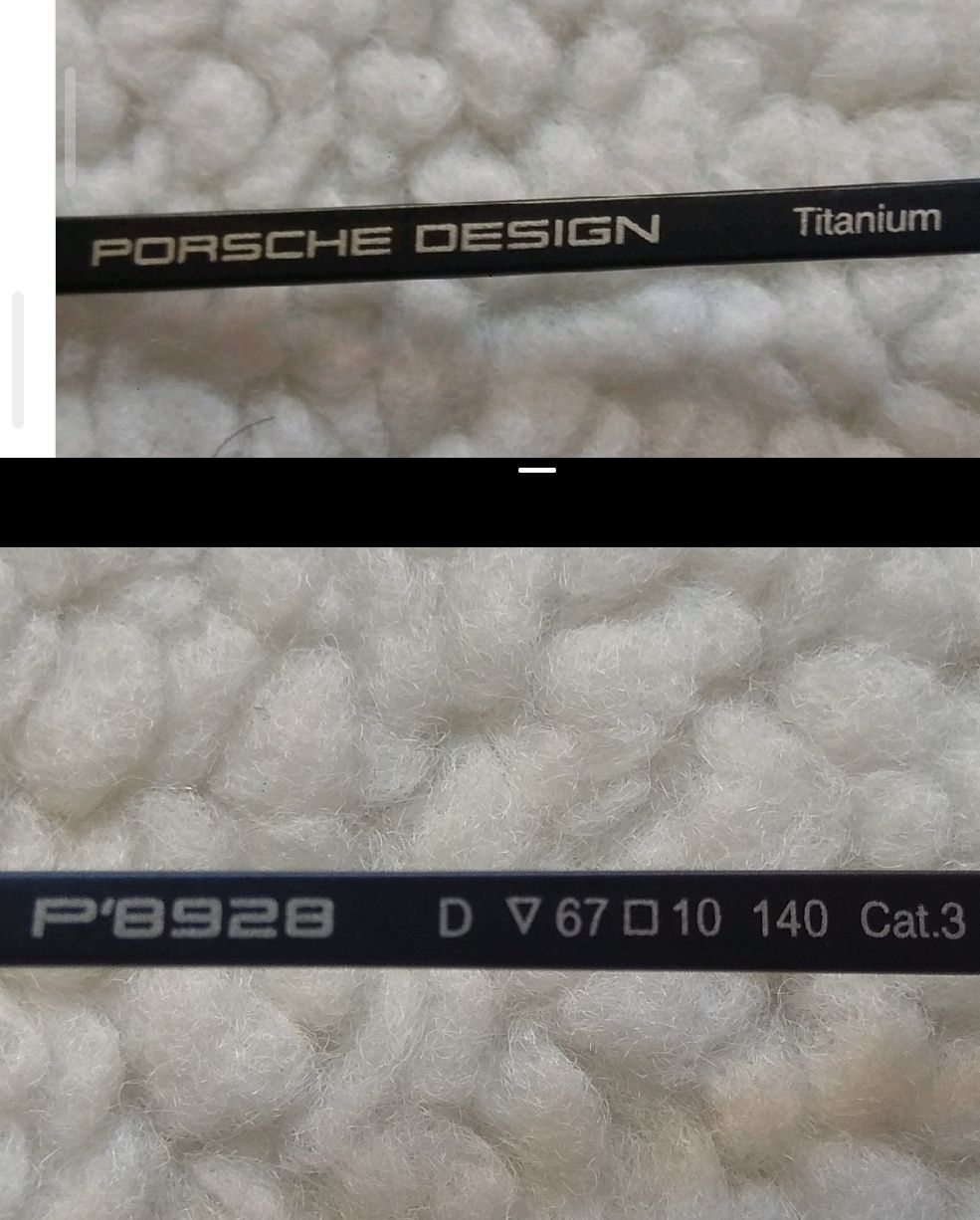 Okulary Porsche Design przeciwsłoneczne / tytan / filtr UV / nowe