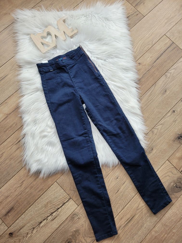 Spodnie dżinsowe jeansy Jeggins xxs