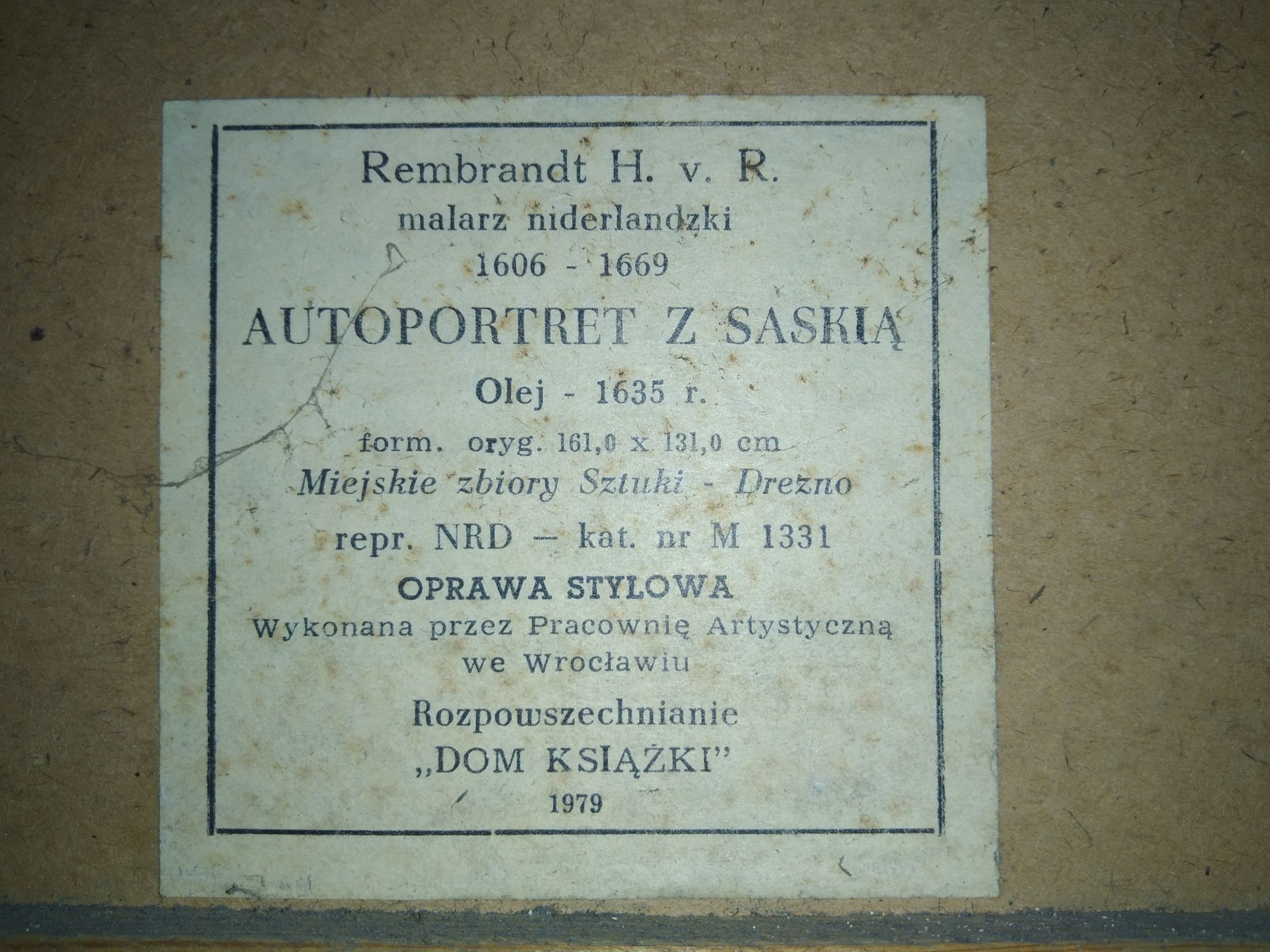 Obraz Rembrandt reprodukcja